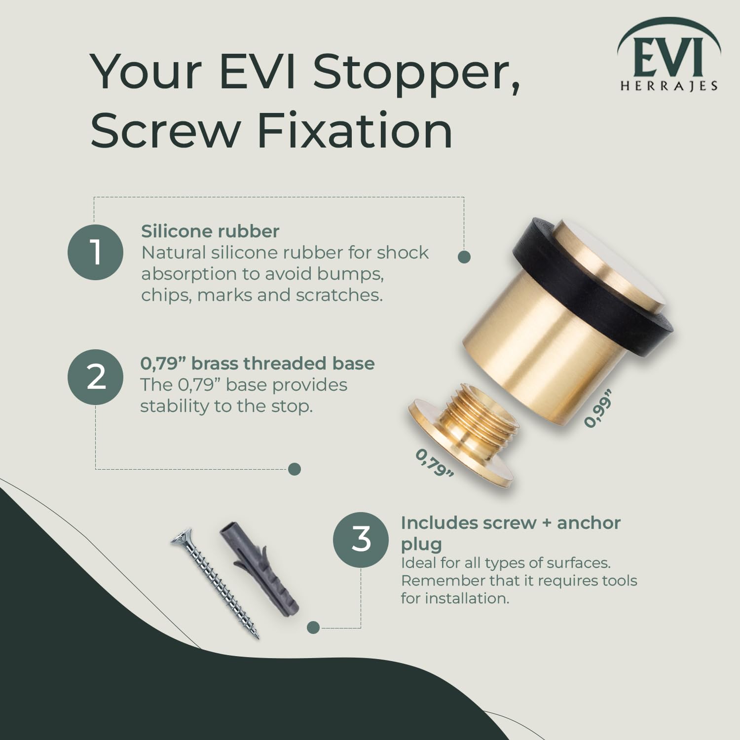 ＊真鍮製＊ドアストッパー ドアストップ ブラス | AXCIS ONLINE